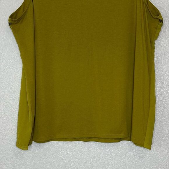 Coldwater Creek Olive Green Embroidered Tank Top - Picture 7 of 12